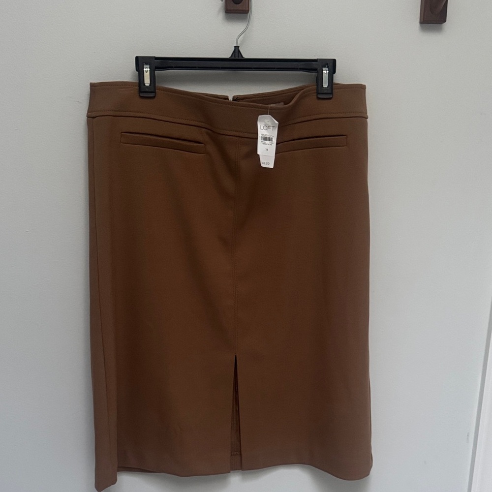 LOFT Brown Pencil Skirt